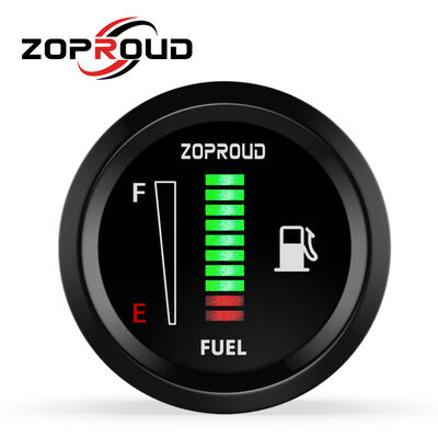 ZOPROUD DIGITAL LED FUEL LEVEL GAUGE 12V/24V
