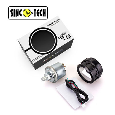 6116B Plastik Bersih Minyak Press Gauge Meter Auto Mobile Display 52mm