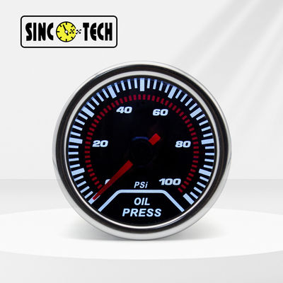 6146T Sinco Tech Oil Press Gauge Meter Auto Mobile Pointer Display 52mm Mobil