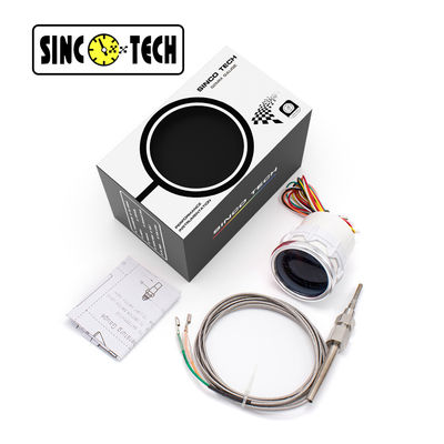 SINCOTECH Pengukur Suhu Gas Buang 6149T Sensor Putih 2 '' Mobil Auto Mobile Meter